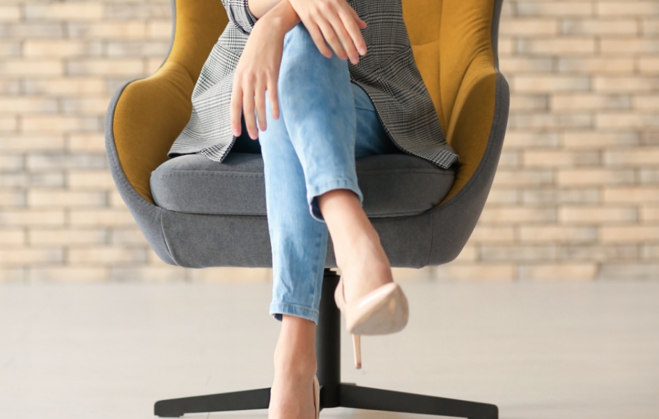 crossed person leg